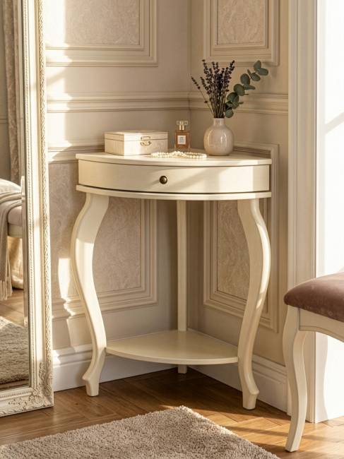 Консоль угловая Элегант дуб шампань Л