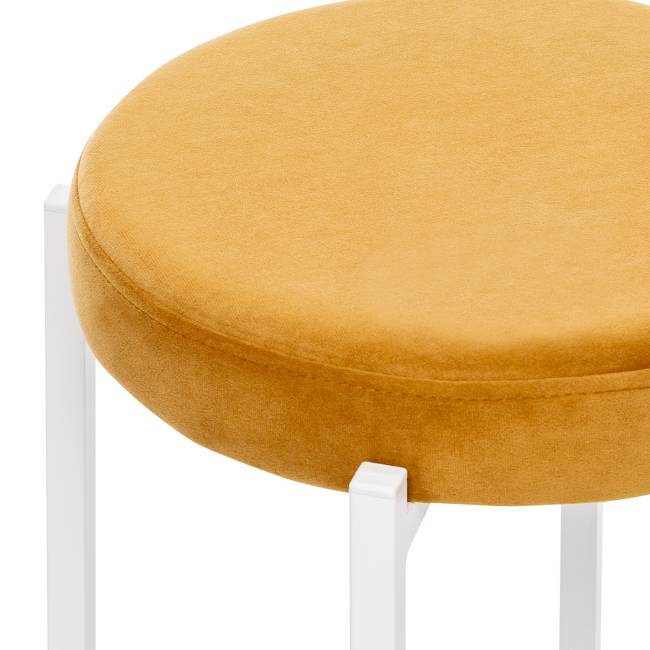Табурет Leset Авис профиль Ultra Mustard Белый