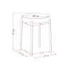 Табурет Leset Авис профиль Ultra Mustard Белый
