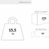 Стол пластиковый складной Sky Folding Table 60 белый 600х600х740 мм