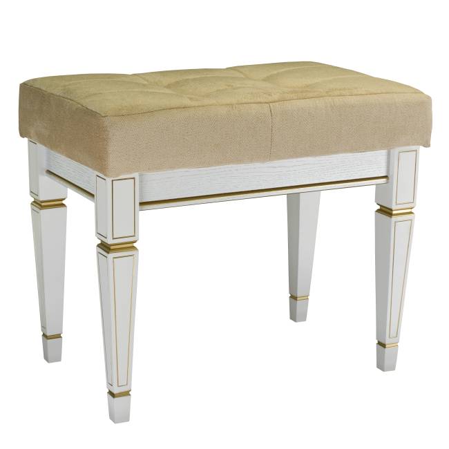 Банкетка Васко В 97Н белый ясень/золото