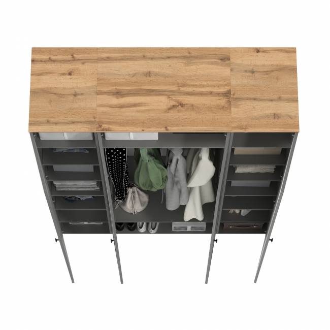 Набор шкафов Остин № 2 цвет серый графит/дуб крафт золотой Набор шкафов Остин № 2 цвет серый графит/дуб крафт золотой