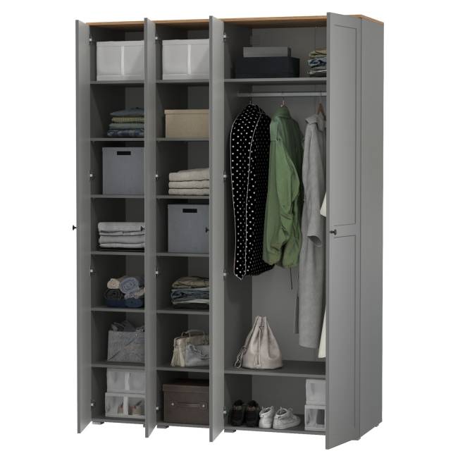 Набор шкафов Остин № 2 цвет серый графит/дуб крафт золотой Набор шкафов Остин № 2 цвет серый графит/дуб крафт золотой