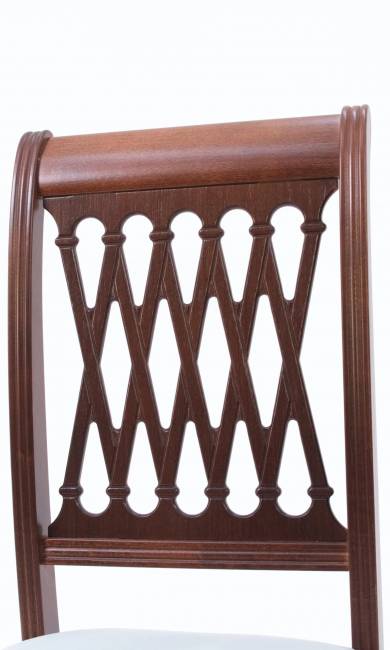 Обеденная группа Вивальди 120 со стульями Рич/ ромб коричневый, Орех