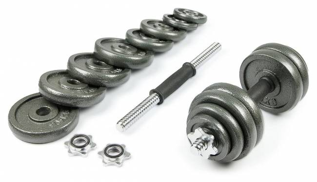 Набор металлических гантелей в чемодане "ATLAS SPORT", 30 кг Набор металлических гантелей в чемодане "ATLAS SPORT", 30 кг