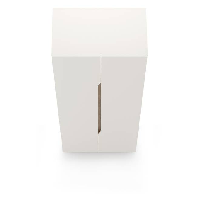 Шкаф двухстворчатый Муссон 13.198 цвет белый/дуб эндгрейн элегантный