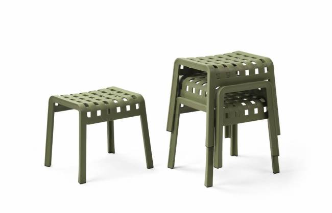 Табурет пластиковый Poggio агава 490х415х440 мм