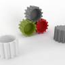 Кашпо пластиковое Gear Pot Standard 550х550х430 мм