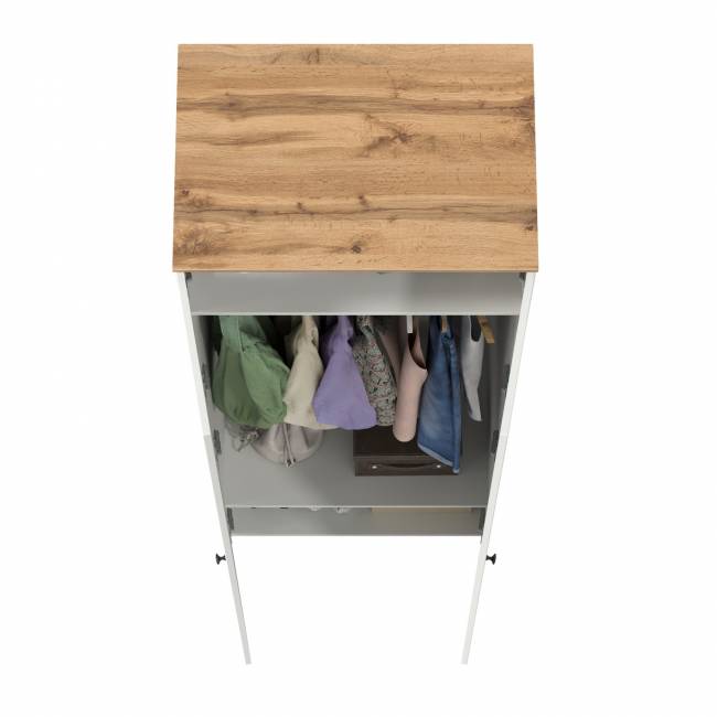 Шкаф Остин 13.224 цвет белый шагрень/дуб крафт золотой Шкаф Остин 13.224 цвет белый шагрень/дуб крафт золотой