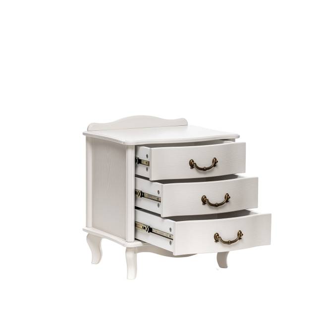 Тумба прикроватная Leset "Джульетта" (3 ящ.) Молочный дуб