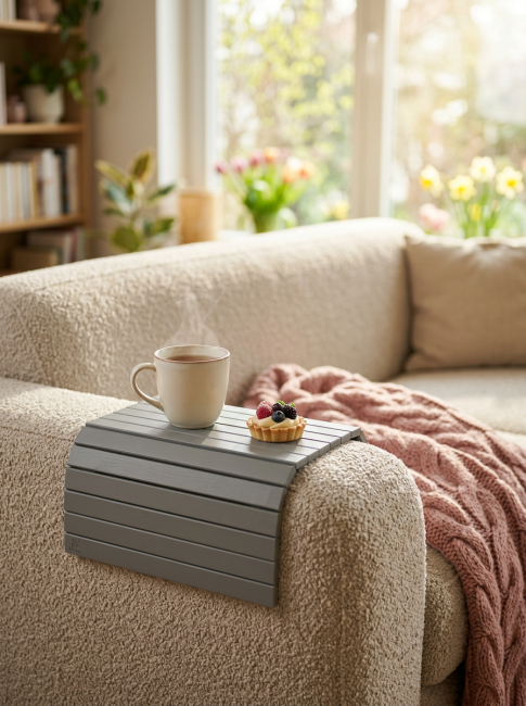 Накладка на диван П 7 серый