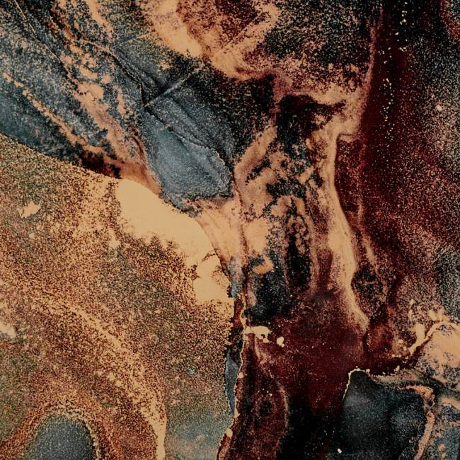 Набор кофейных столиков Tango космический с чёрными ножками, 2шт