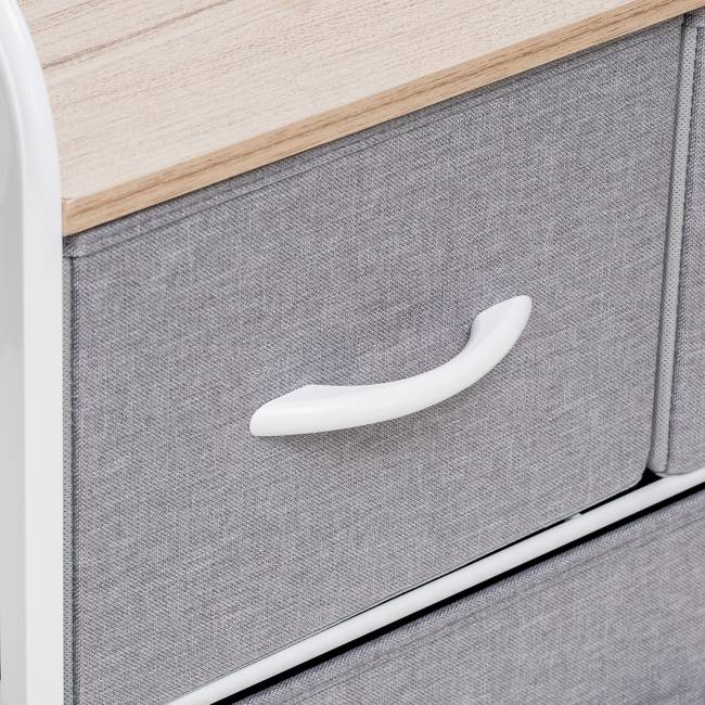 Комод Leset Ноа широкий, Каркас Белый, Светло-серый Белый Светло-серый Комод Leset Ноа широкий, Каркас Белый, Светло-серый Белый Светло-серый