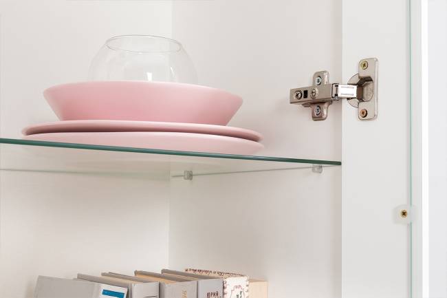 Стенка для гостиной Валенсия № 62 цвет белый шагрень