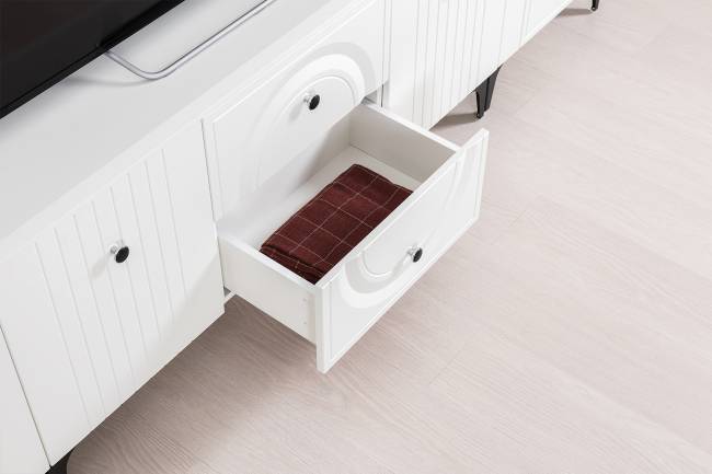 Стенка для гостиной Валенсия № 62 цвет белый шагрень