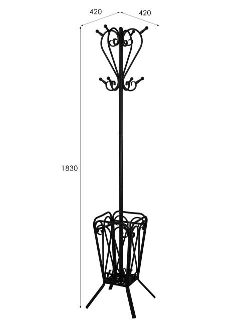 ъВешалка напольная М 5Н черный