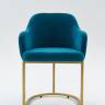 Стул Amely Denim / Gold 2