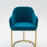 Стул Amely Denim / Gold 2