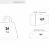 Стол пластиковый Orlando 80 коричневый 800х800х750 мм