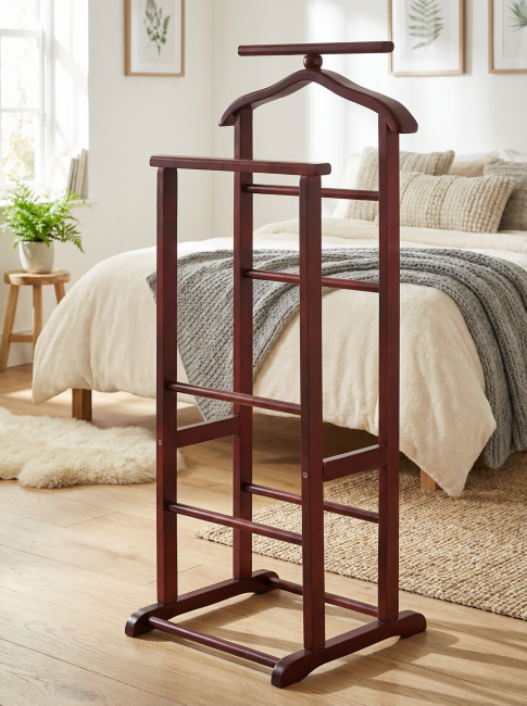 Вешалка костюмная В 9Н махагон