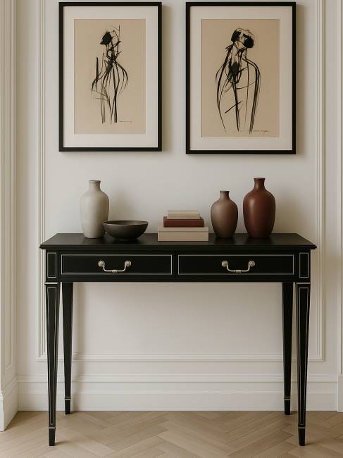 Консоль Васко В 91Н венге/серебро