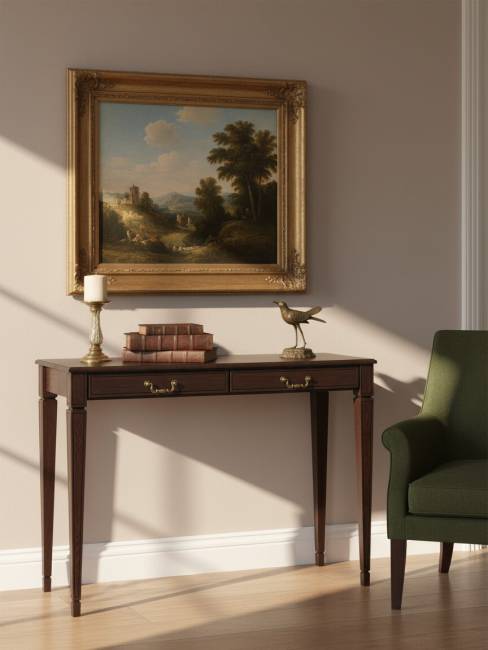 Консоль Васко В 91Н темно-коричневый/патина