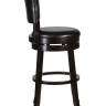 Вращающийся полубарный стул DOBRIN JOHN COUNTER, капучино, черный