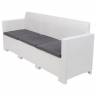 Диван 3х местный Nebraska sofa белый