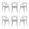 Комплект из 6-ти стульев Masters серый