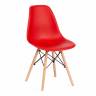 Стул CINDY (EAMES) (mod. 001) / 1 шт. в упаковке дерево бук/металл/сиденье пластик, 51x46x82.5см, красный/red красный/red дерево бук/металл/сиденье пластик