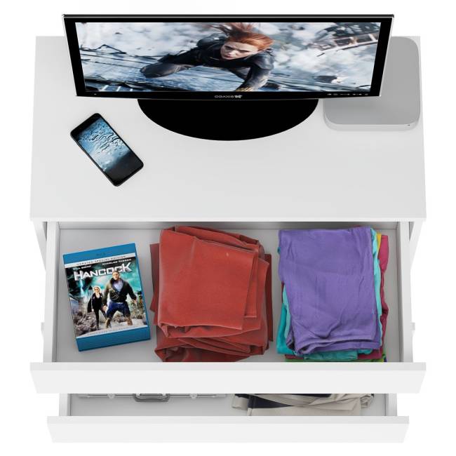 Комод три ящика Мори МК800.1 цвет белый