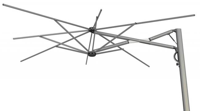 Зонт профессиональный 3х4 м Astro Titanium титан, слоновая кость 3000х4000 мм