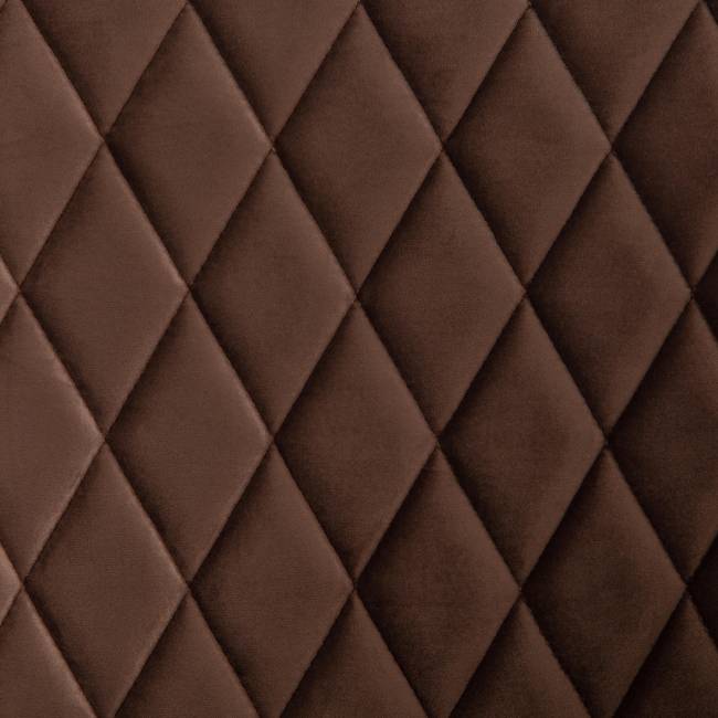 Кресло Бремо/Bremo (мод. 708) ткань/металл, 58х55х83см, коричневый бархат 12/черный (Комплект из 4 шт.) коричневый ткань/металл