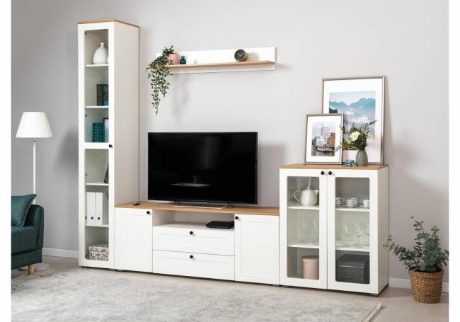 Опра 16.394.03 белый PE шагрень / дуб золотой craft