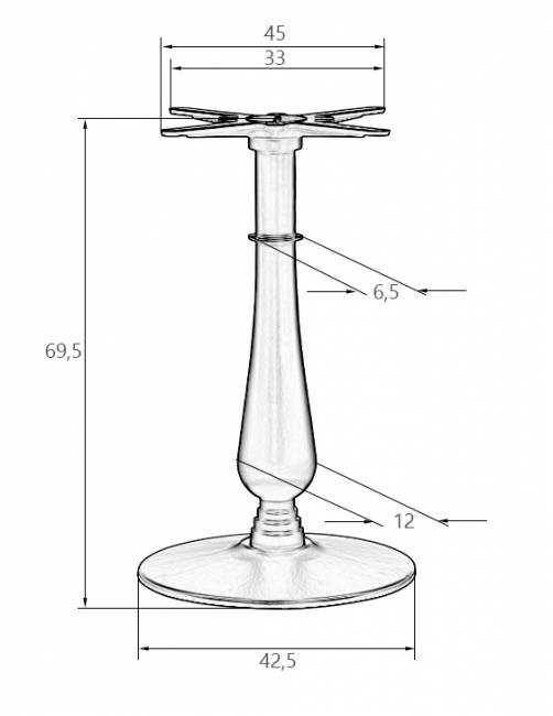 Подстолье обеденное DOBRIN ROLAND