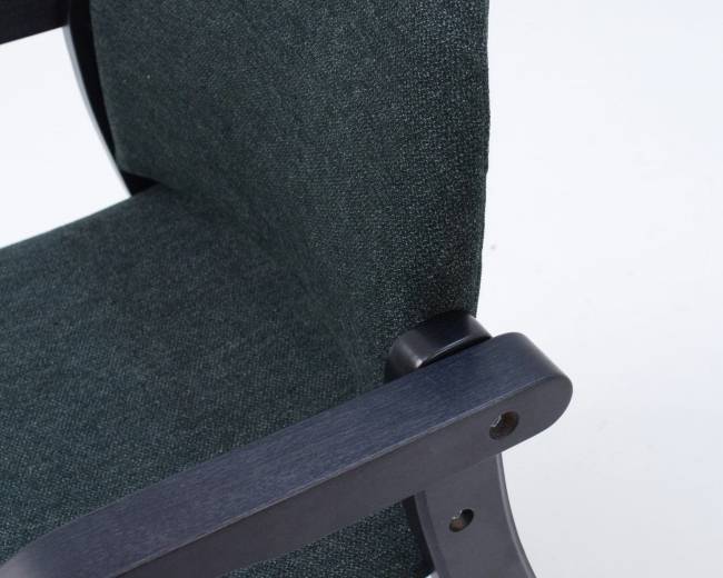 Стул-кресло Джуно 2.0 чёрный/зелёный